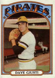 1972 Topps Baseball Cards      190     Dave Giusti